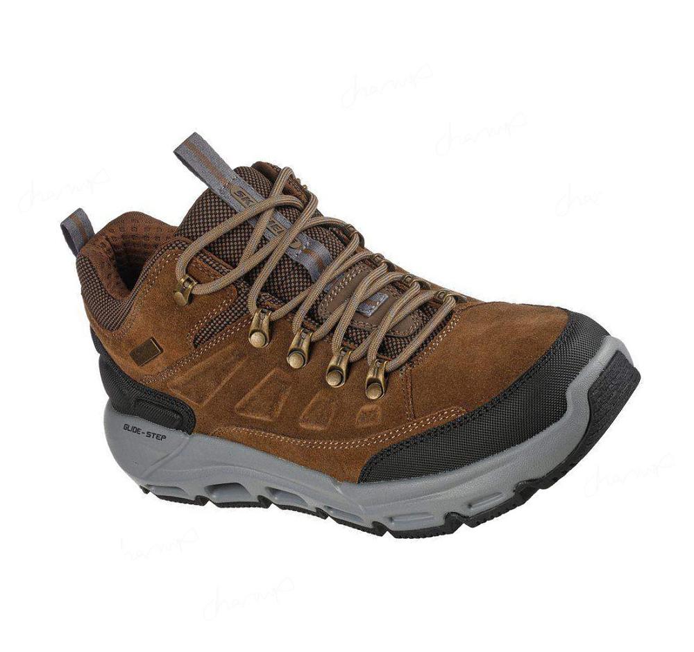 Zapatos Oxford Skechers Relaxed Fit: Lugwin - Armadale Hombre Kaki | 32685_AR