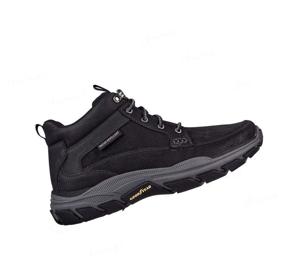 Zapatos Oxford Skechers Relaxed Fit: Respected - Boswell Hombre Negras | 305TB_AR