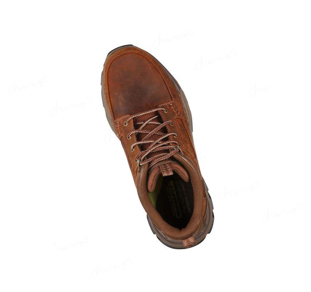 Zapatos Oxford Skechers Relaxed Fit: Respected - Boswell Hombre Marrones | 30A30_AR