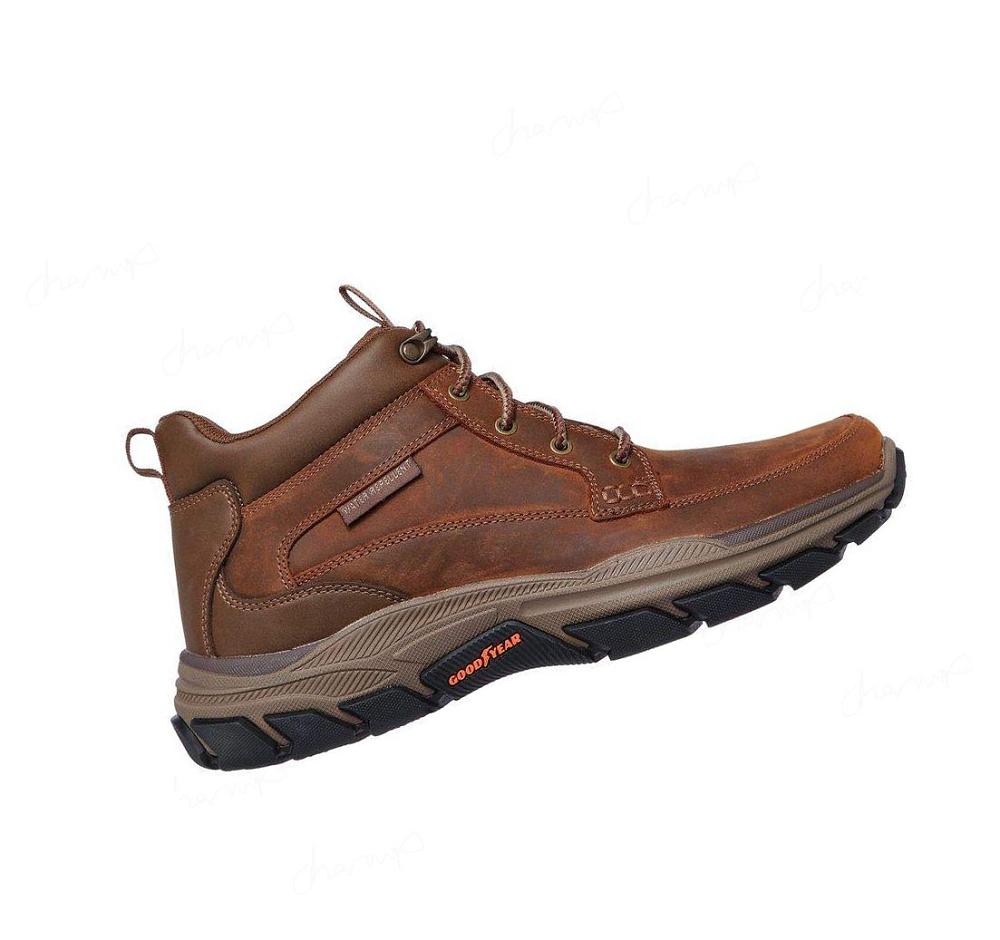 Zapatos Oxford Skechers Relaxed Fit: Respected - Boswell Hombre Marrones | 30A30_AR