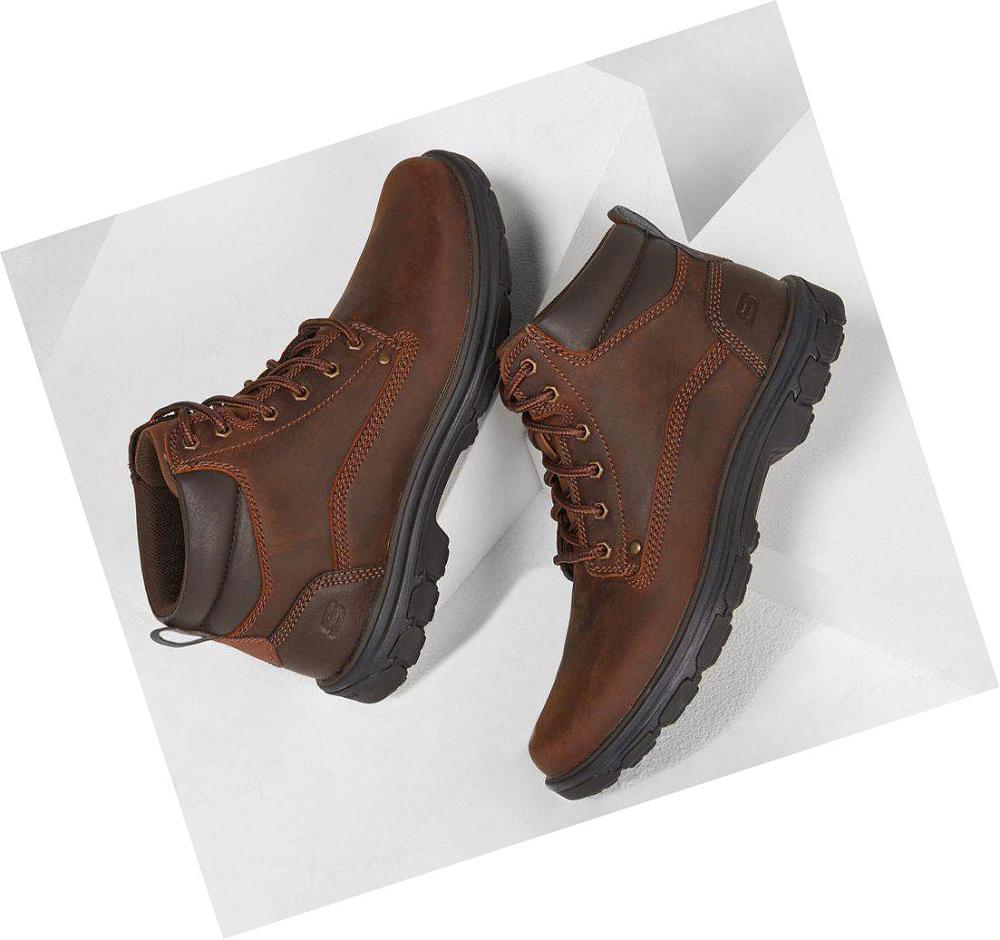 Zapatos Oxford Skechers Relaxed Fit: Segment - Garnet Hombre Marrones | 325TA_AR