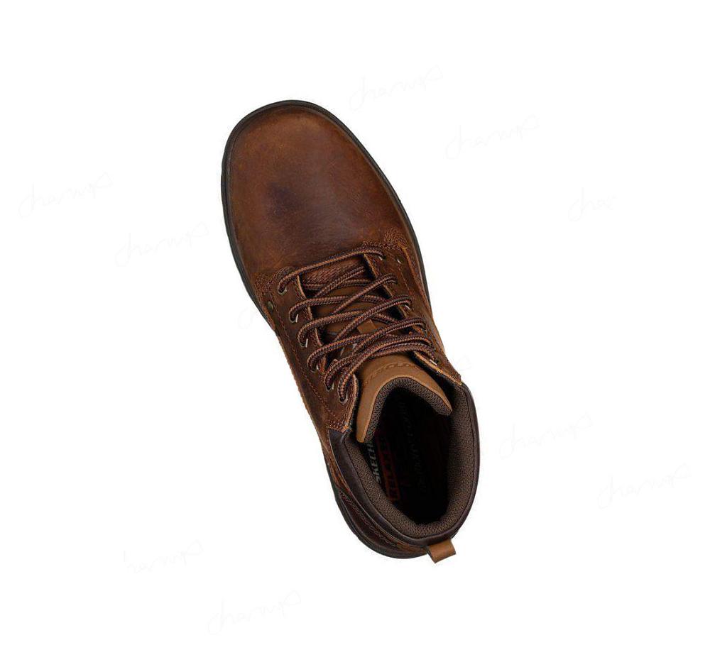 Zapatos Oxford Skechers Relaxed Fit: Segment - Garnet Hombre Marrones | 325TA_AR