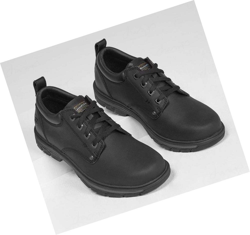 Zapatos Oxford Skechers Relaxed Fit: Segment - Rilar Hombre Negras | I211B_AR