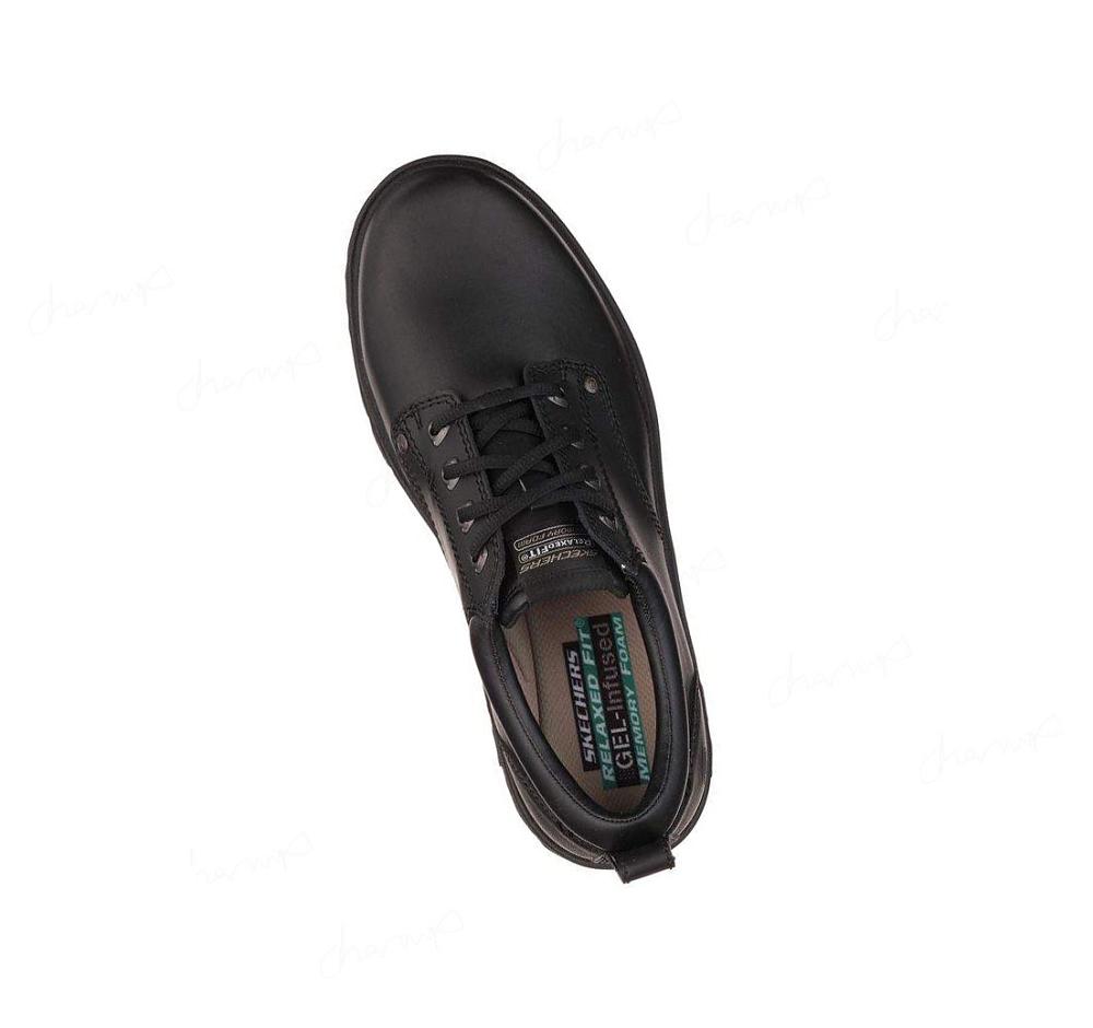 Zapatos Oxford Skechers Relaxed Fit: Segment - Rilar Hombre Negras | I211B_AR