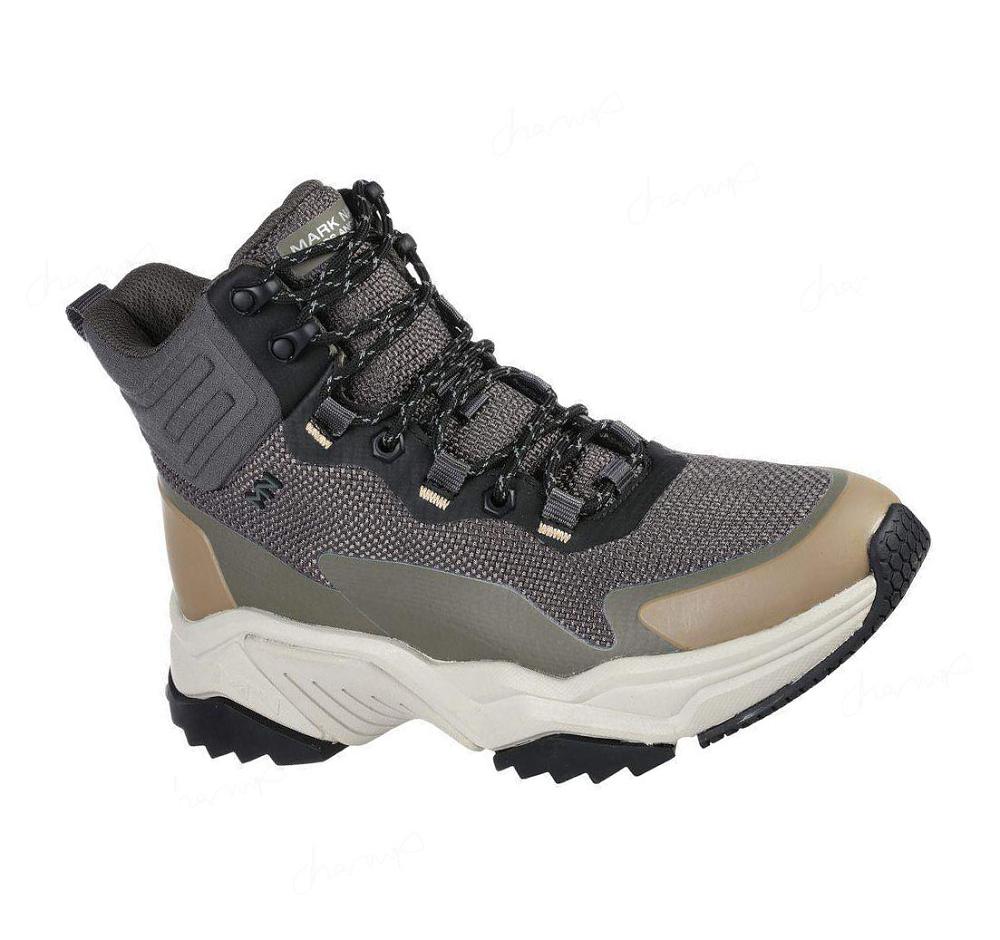 Zapatos Oxford Skechers Smart Block - Emmick Hombre Gris Verde Oliva | 330T0_AR