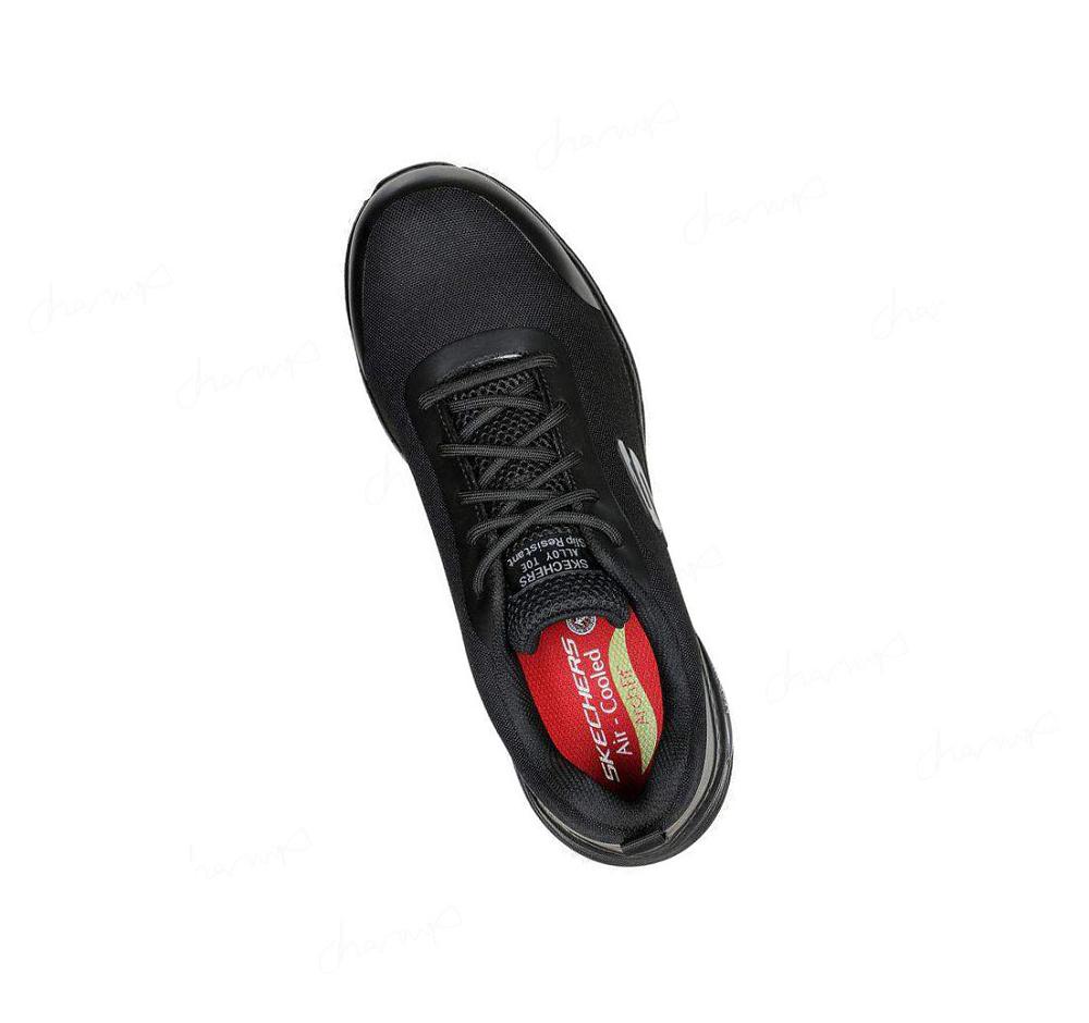 Zapatos Oxford Skechers Trabajo: Arch Fit SR - Ringstap Alloy Puntera Hombre Negras | AA86C_AR