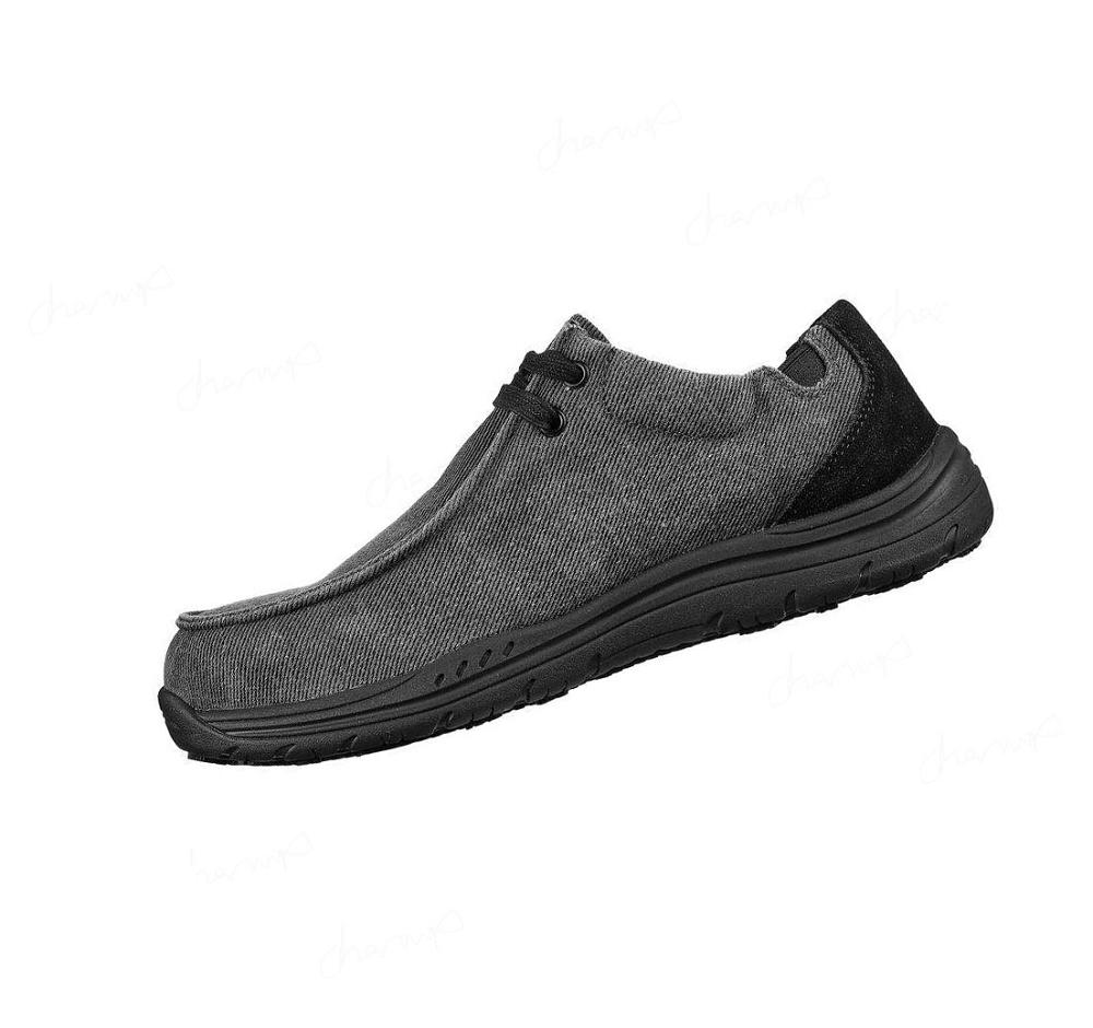 Zapatos Oxford Skechers Trabajo: Otsego - Onerous Alloy Puntera Hombre Negras | 3361A_AR