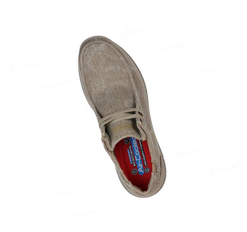 Zapatos Oxford Skechers Trabajo: Otsego - Onerous Alloy Puntera Hombre Marrones | 3386L_AR