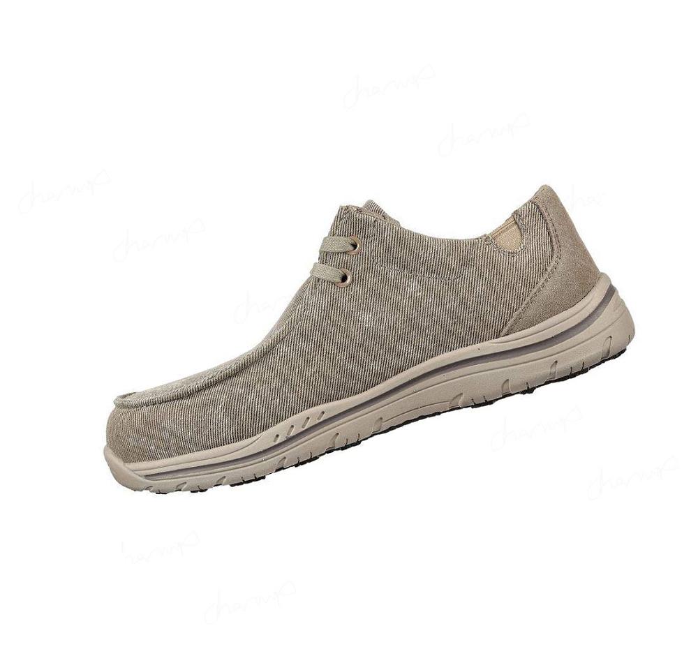 Zapatos Oxford Skechers Trabajo: Otsego - Onerous Alloy Puntera Hombre Marrones | 3386L_AR