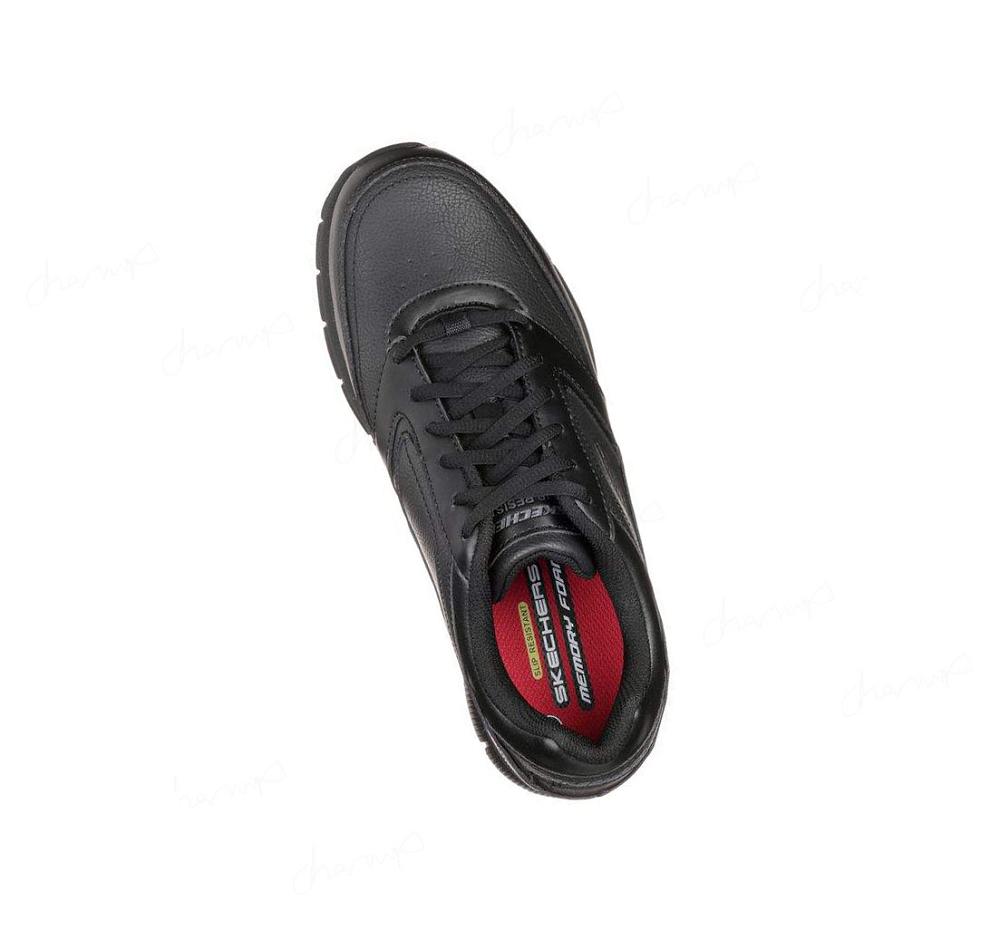 Zapatos Oxford Skechers Trabajo Relaxed Fit®: Nampa SR Hombre Negras | AA365_AR