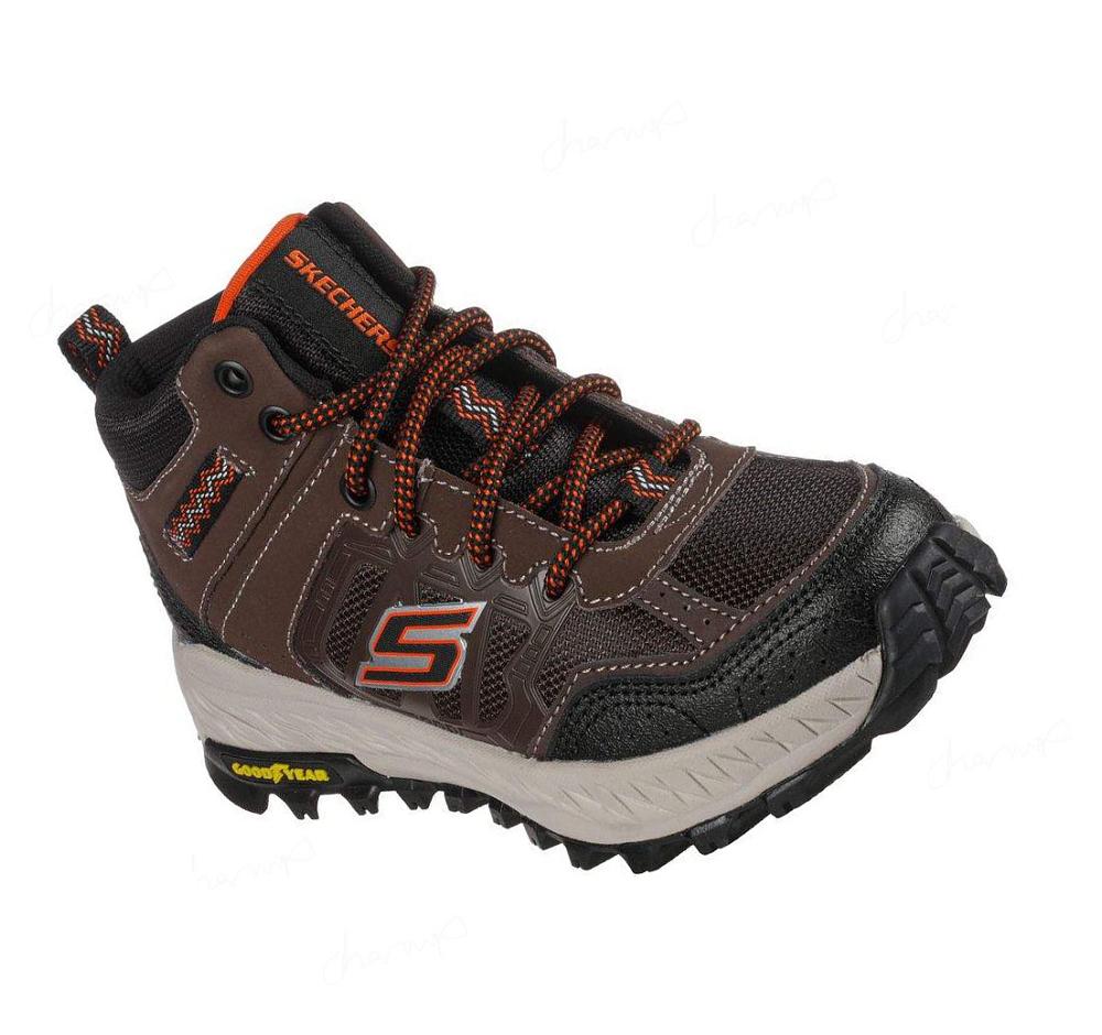 Zapatos Trail Skechers Fuse Tread - Trek-Surge Niña Chocolate Negras | TA51B_AR