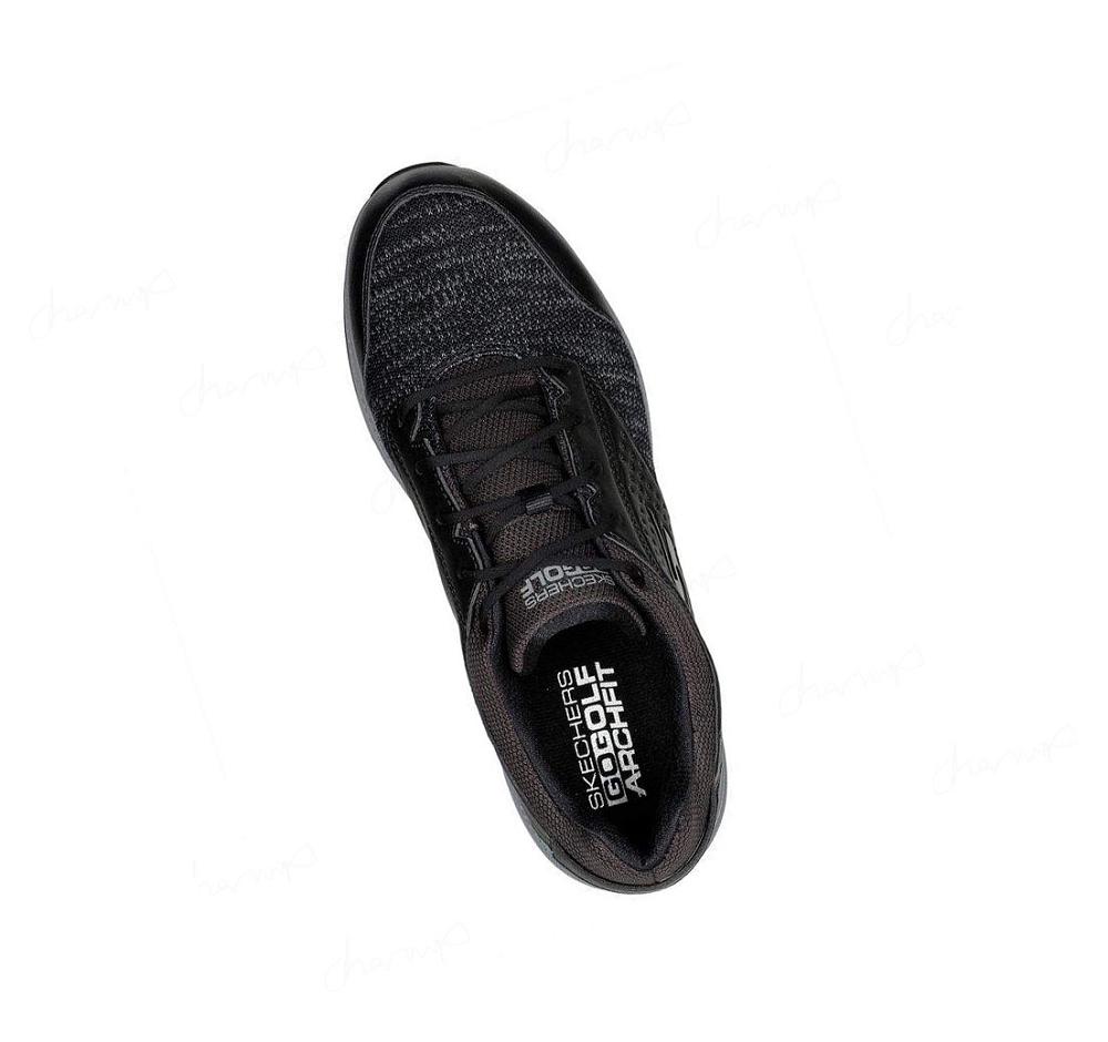 Zapatos de Golf Skechers Arch Fit GO GOLF Elite 5 Range Mujer Negras Blancas | 3826W_AR