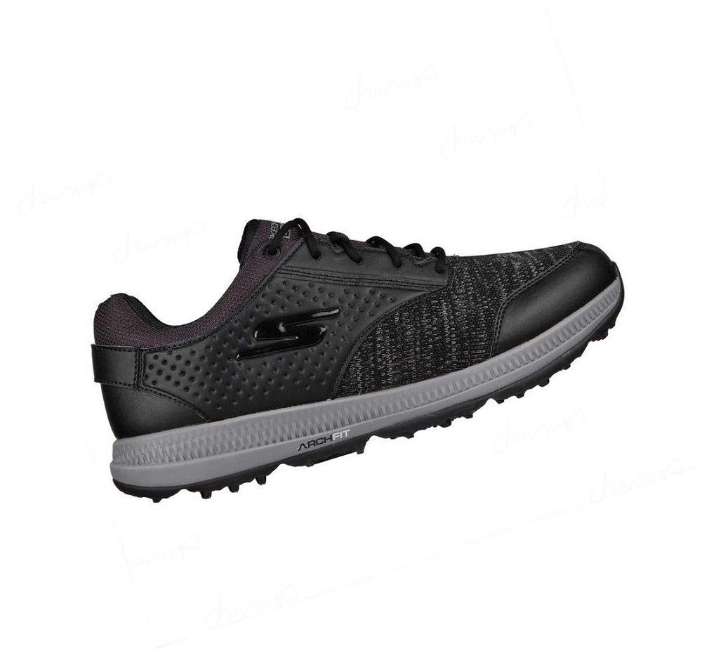 Zapatos de Golf Skechers Arch Fit GO GOLF Elite 5 Range Mujer Negras Blancas | 3826W_AR