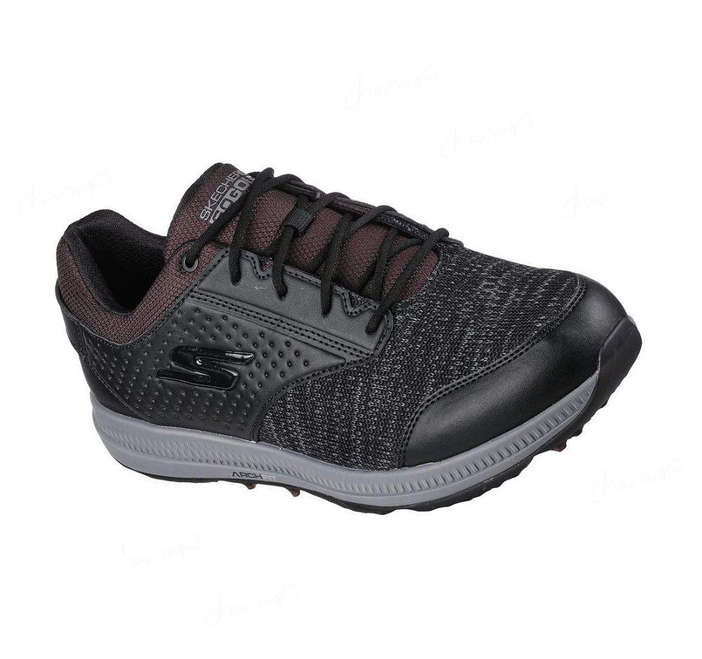 Zapatos de Golf Skechers Arch Fit GO GOLF Elite 5 Range Mujer Negras Blancas | 3826W_AR