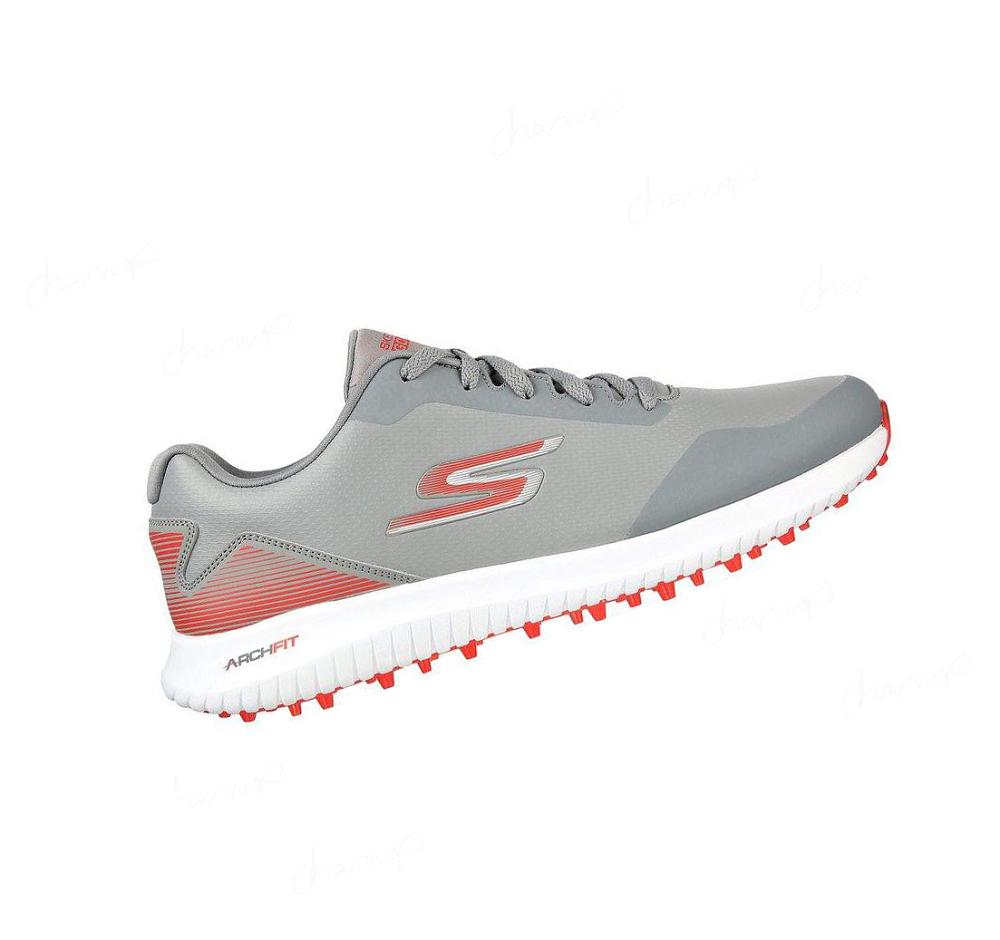 Zapatos de Golf Skechers Arch Fit GO GOLF Max 2 Mujer Gris Rojas | 38530_AR