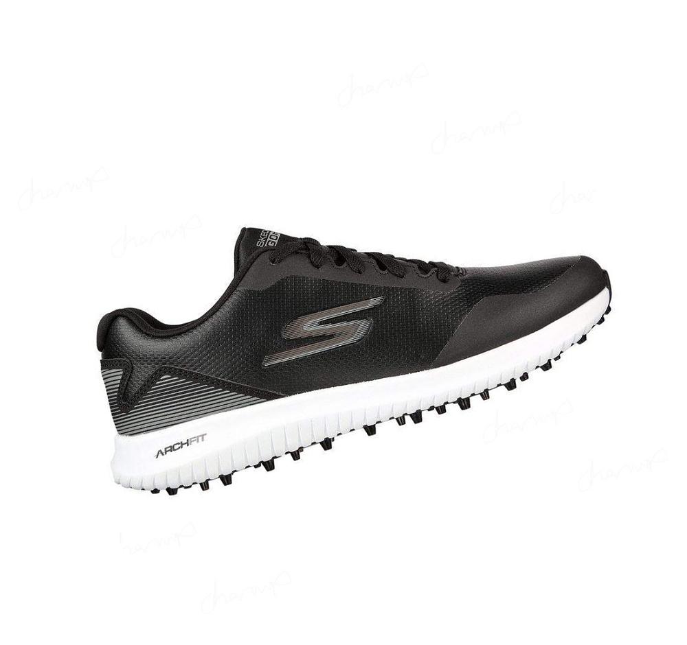 Zapatos de Golf Skechers Arch Fit GO GOLF Max 2 Mujer Negras Blancas | 3855A_AR