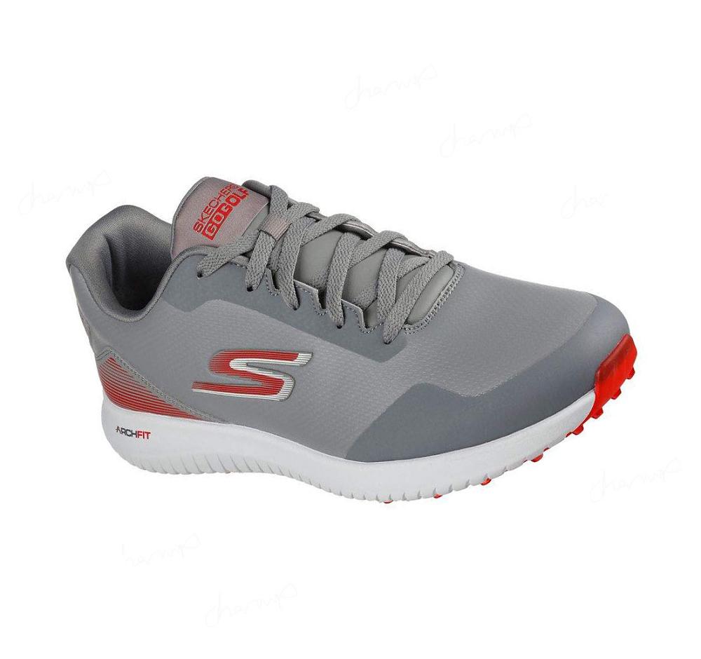 Zapatos de Golf Skechers Arch Fit GO GOLF Max 2 Hombre Gris Rojas | A083P_AR