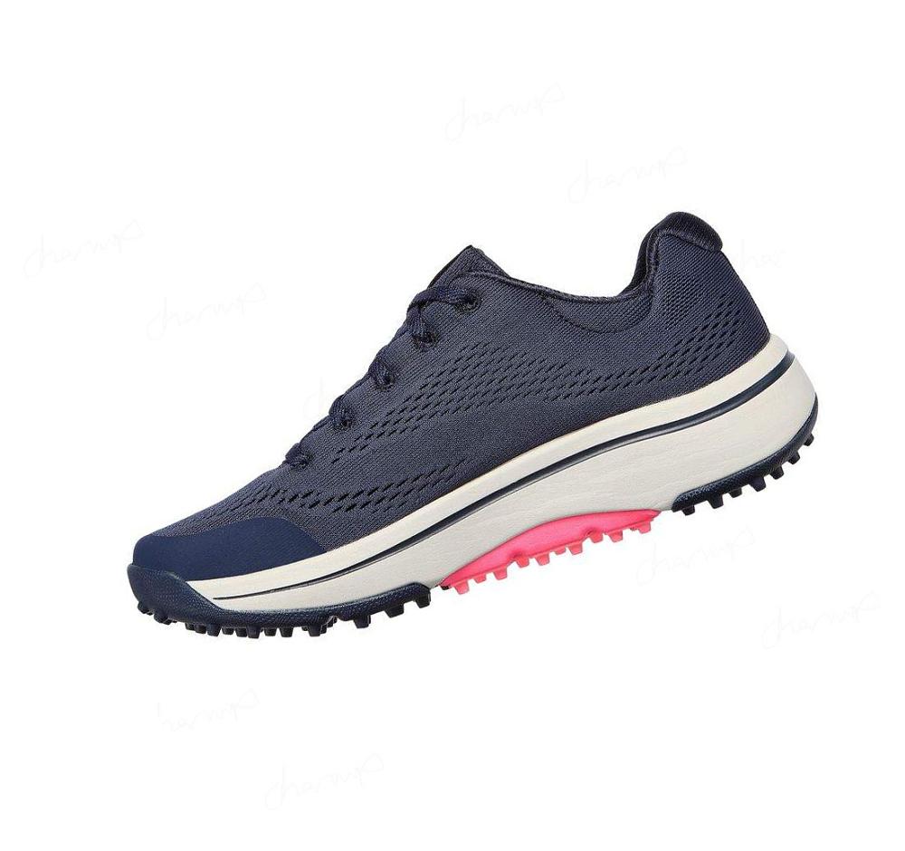 Zapatos de Golf Skechers GO GOLF Arch Fit - Balance Mujer Azul Marino Rosas | 3551B_AR