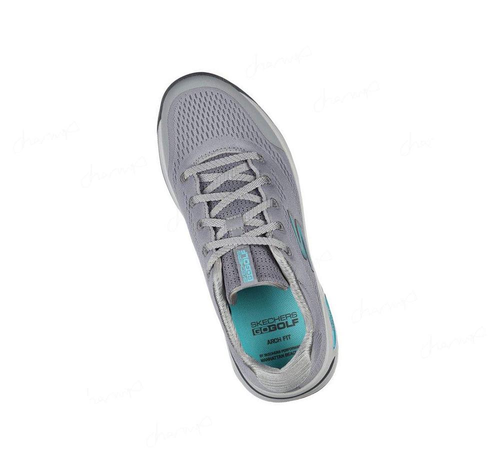 Zapatos de Golf Skechers GO GOLF Arch Fit - Balance Mujer Gris Azules | 3553D_AR