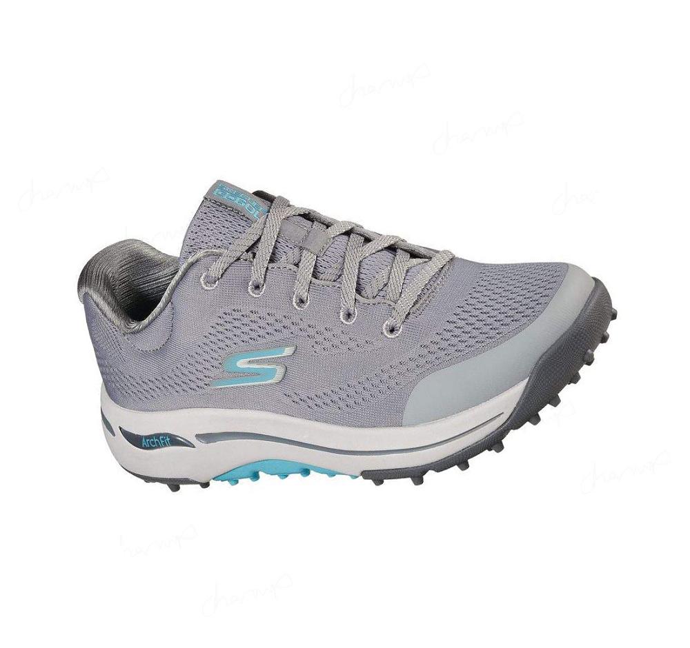 Zapatos de Golf Skechers GO GOLF Arch Fit - Balance Mujer Gris Azules | 3553D_AR