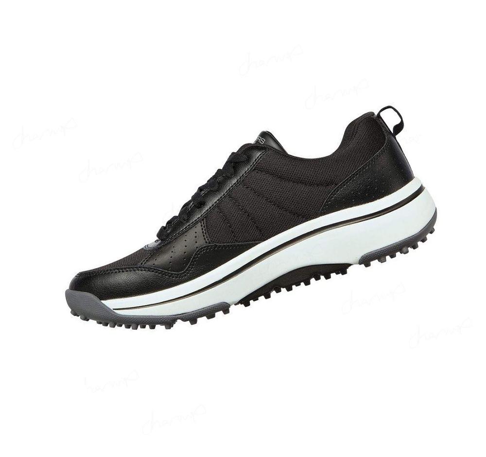 Zapatos de Golf Skechers GO GOLF Arch Fit - Line Up Mujer Negras Blancas | 3980K_AR