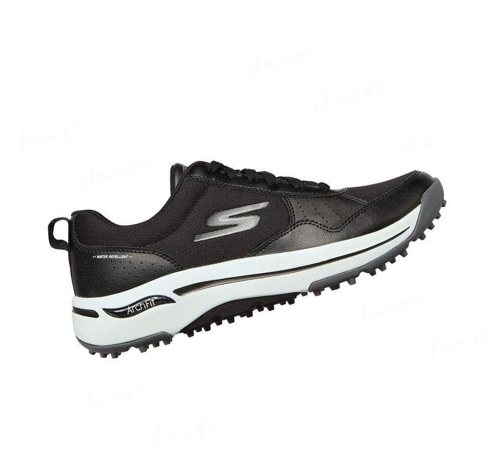 Zapatos de Golf Skechers GO GOLF Arch Fit - Line Up Mujer Negras Blancas | 3980K_AR