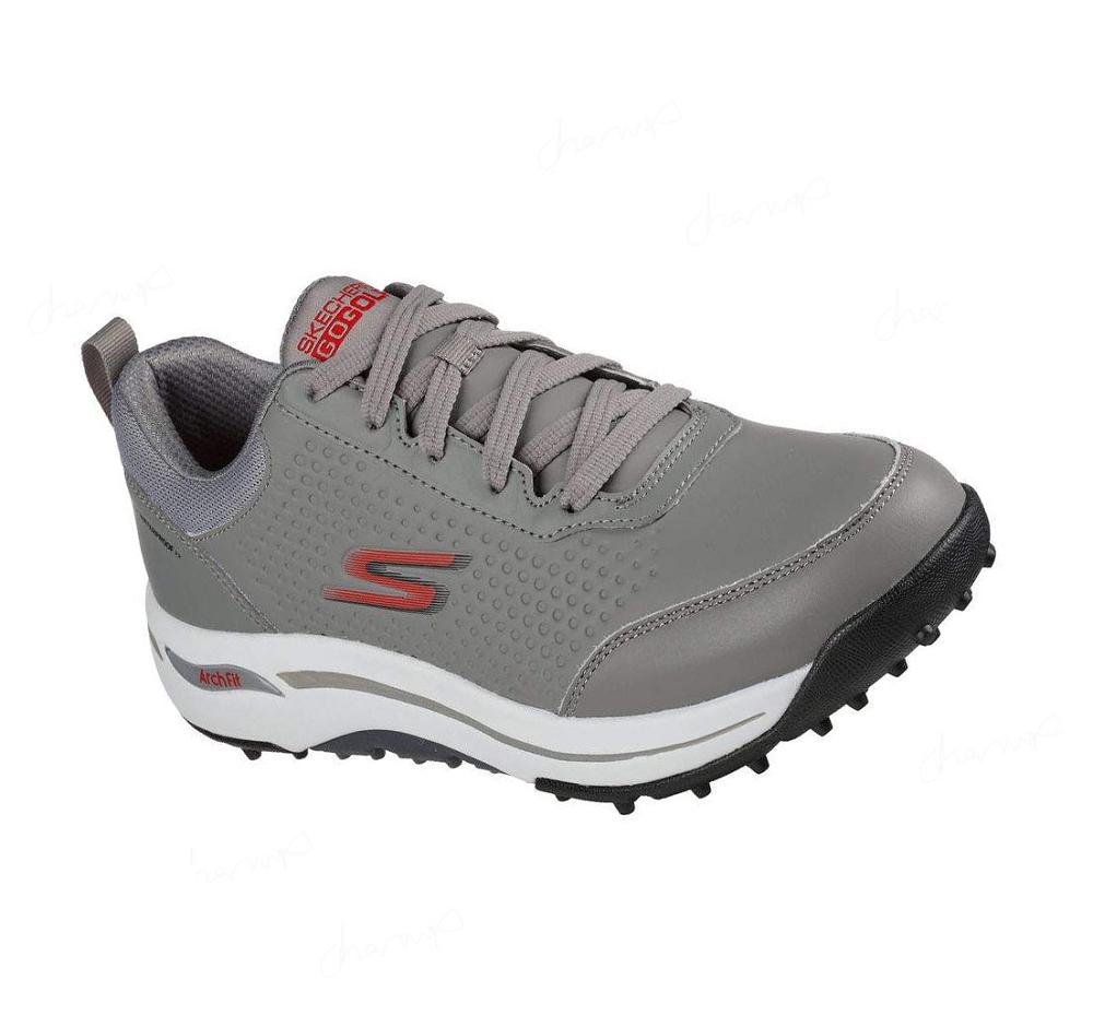 Zapatos de Golf Skechers GO GOLF Arch Fit - Set Up Mujer Gris Rojas | 39A2C_AR