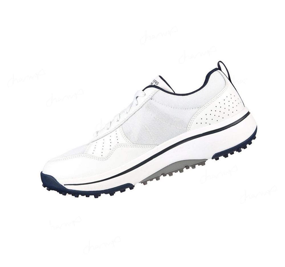 Zapatos de Golf Skechers GO GOLF Arch Fit - Line Up Mujer Blancas Azul Marino | 39T6A_AR