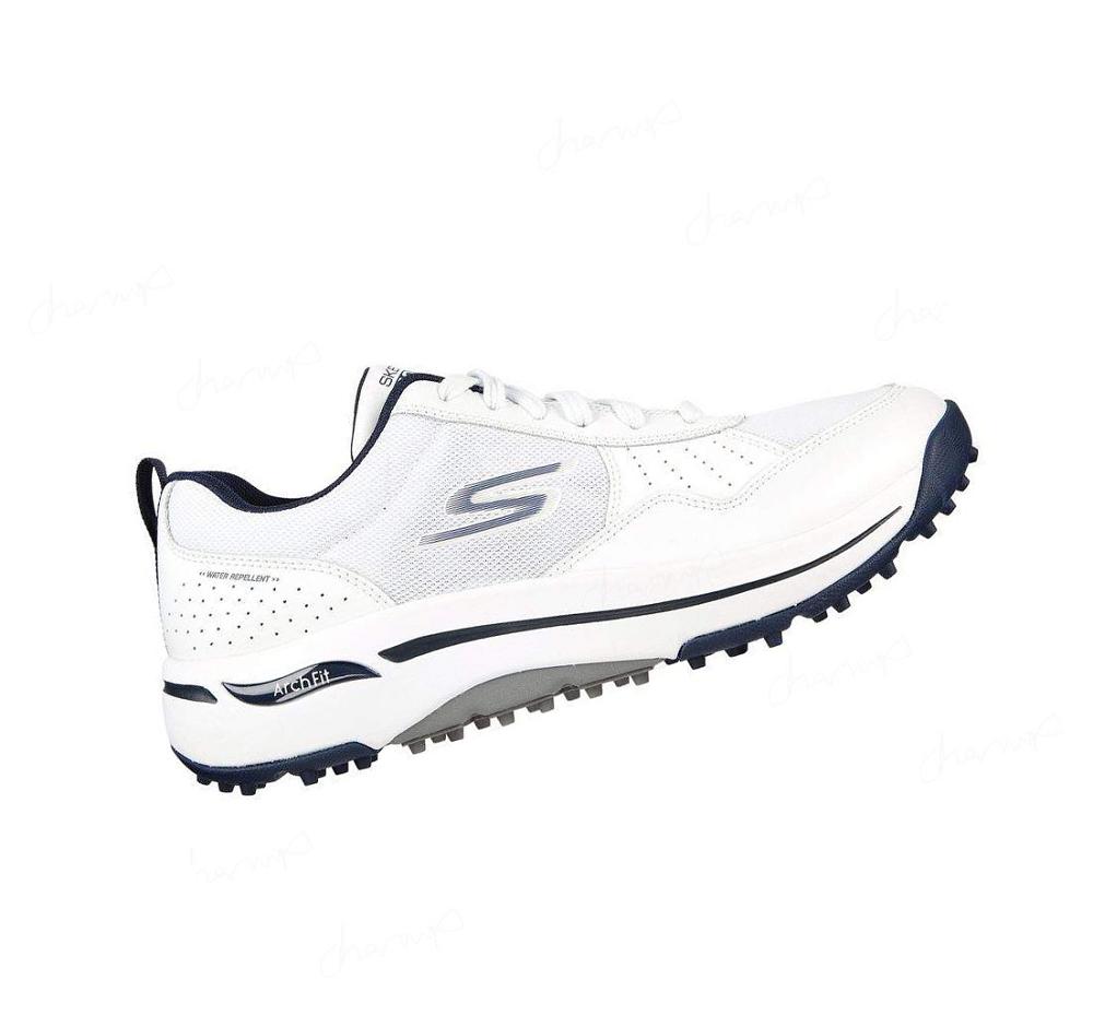 Zapatos de Golf Skechers GO GOLF Arch Fit - Line Up Mujer Blancas Azul Marino | 39T6A_AR