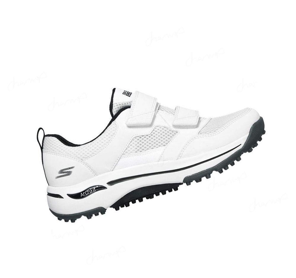 Zapatos de Golf Skechers GO GOLF Arch Fit - Front Nine Mujer Blancas Negras | 3A53G_AR