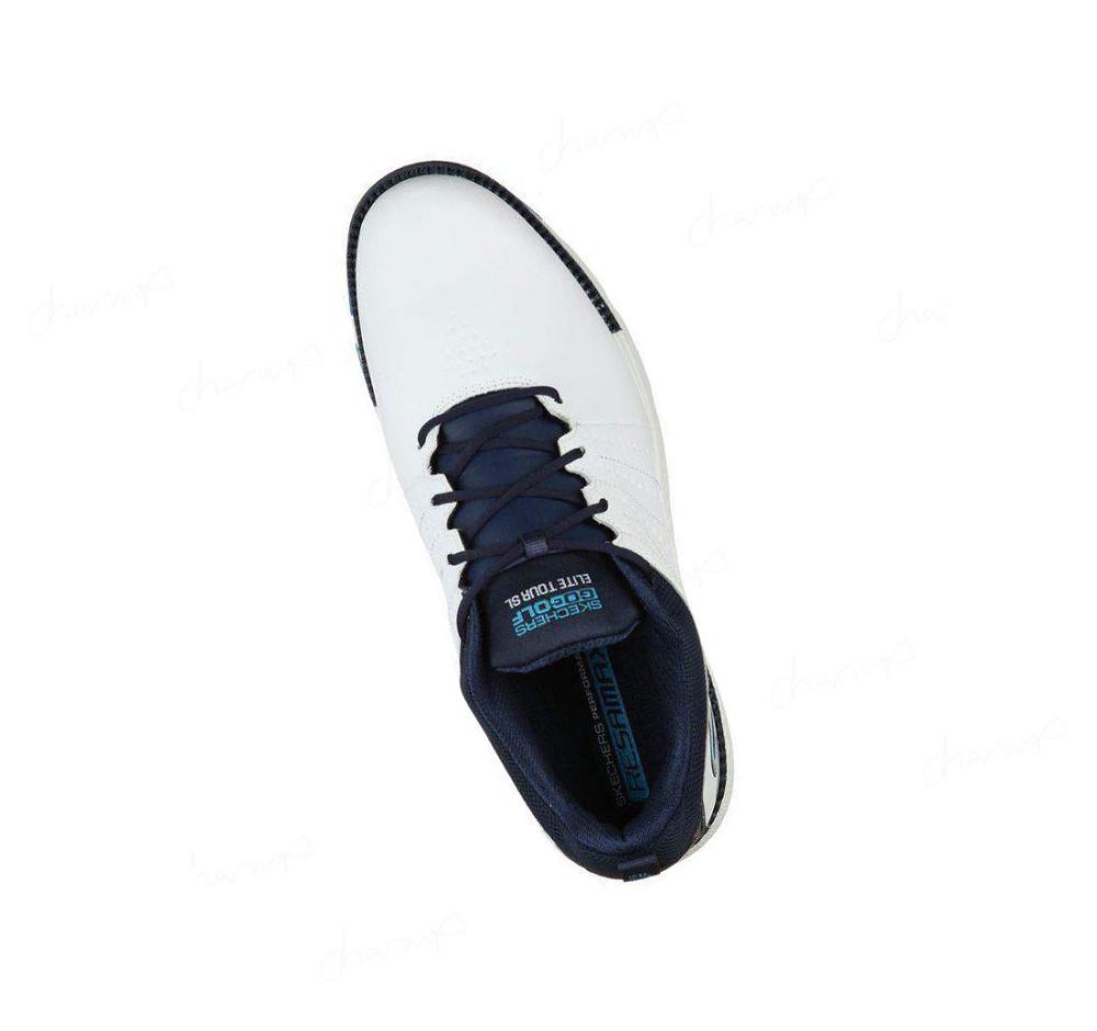 Zapatos de Golf Skechers GO GOLF Elite - Tour SL Mujer Blancas Azul Marino | 3T058_AR