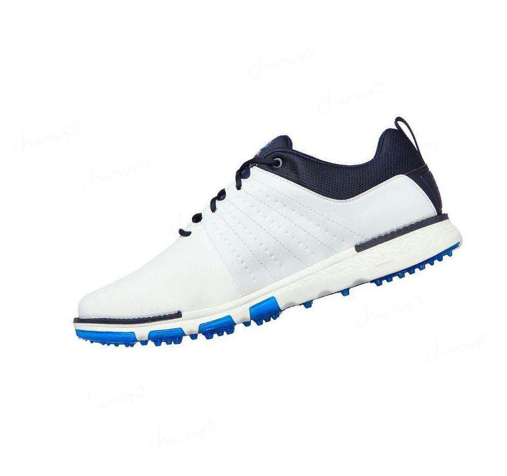 Zapatos de Golf Skechers GO GOLF Elite - Tour SL Mujer Blancas Azul Marino | 3T058_AR