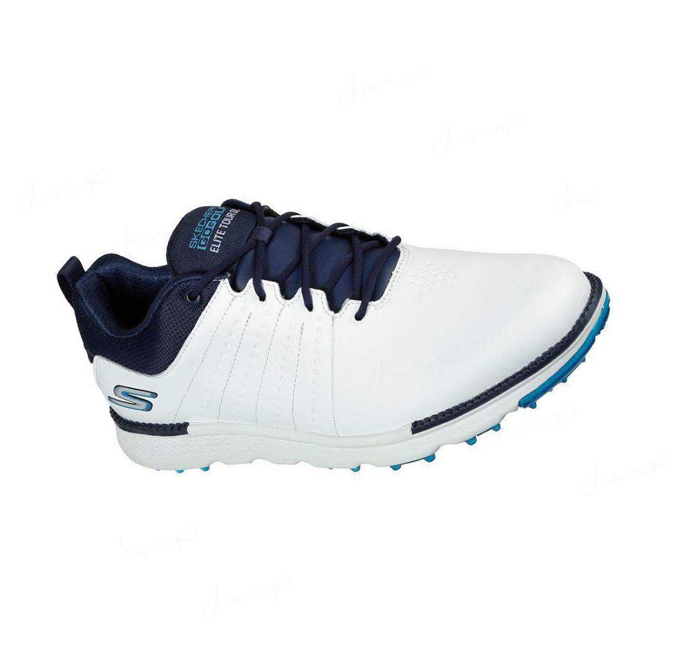 Zapatos de Golf Skechers GO GOLF Elite - Tour SL Mujer Blancas Azul Marino | 3T058_AR