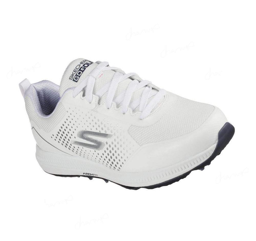 Zapatos de Golf Skechers GO GOLF Elite 5 Deporte Mujer Blancas Azul Marino | 3505G_AR