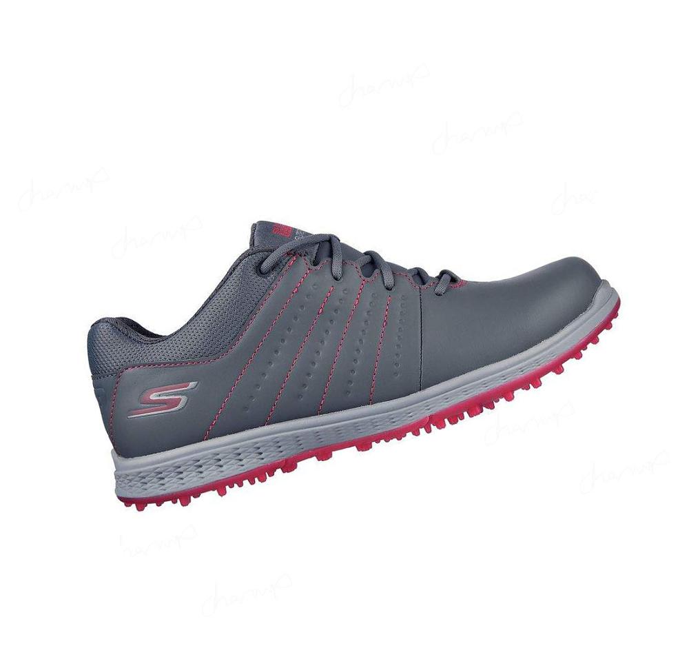 Zapatos de Golf Skechers GO GOLF Elite Tour SL Mujer Gris Rosas | 3A03D_AR