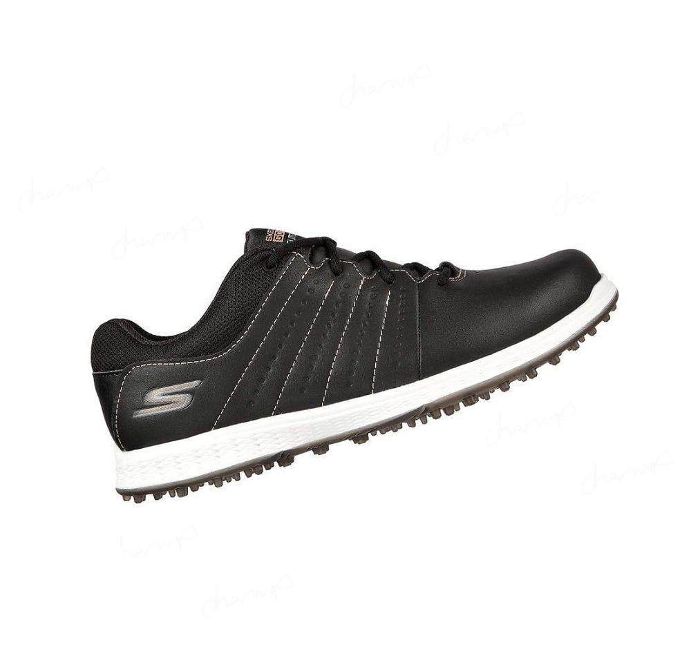 Zapatos de Golf Skechers GO GOLF Elite Tour SL Mujer Negras Rosas Doradas | 3A05Q_AR