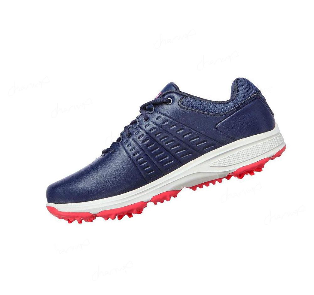 Zapatos de Golf Skechers GO GOLF Jasmine Mujer Azul Marino Rosas | 3A1T3_AR