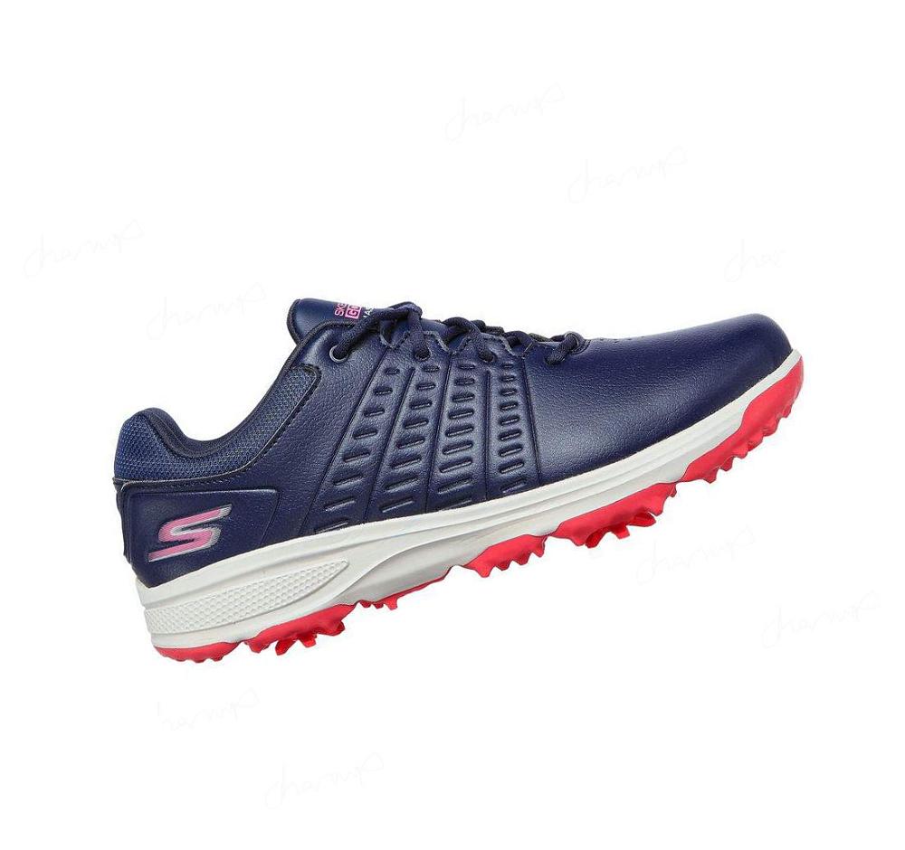 Zapatos de Golf Skechers GO GOLF Jasmine Mujer Azul Marino Rosas | 3A1T3_AR