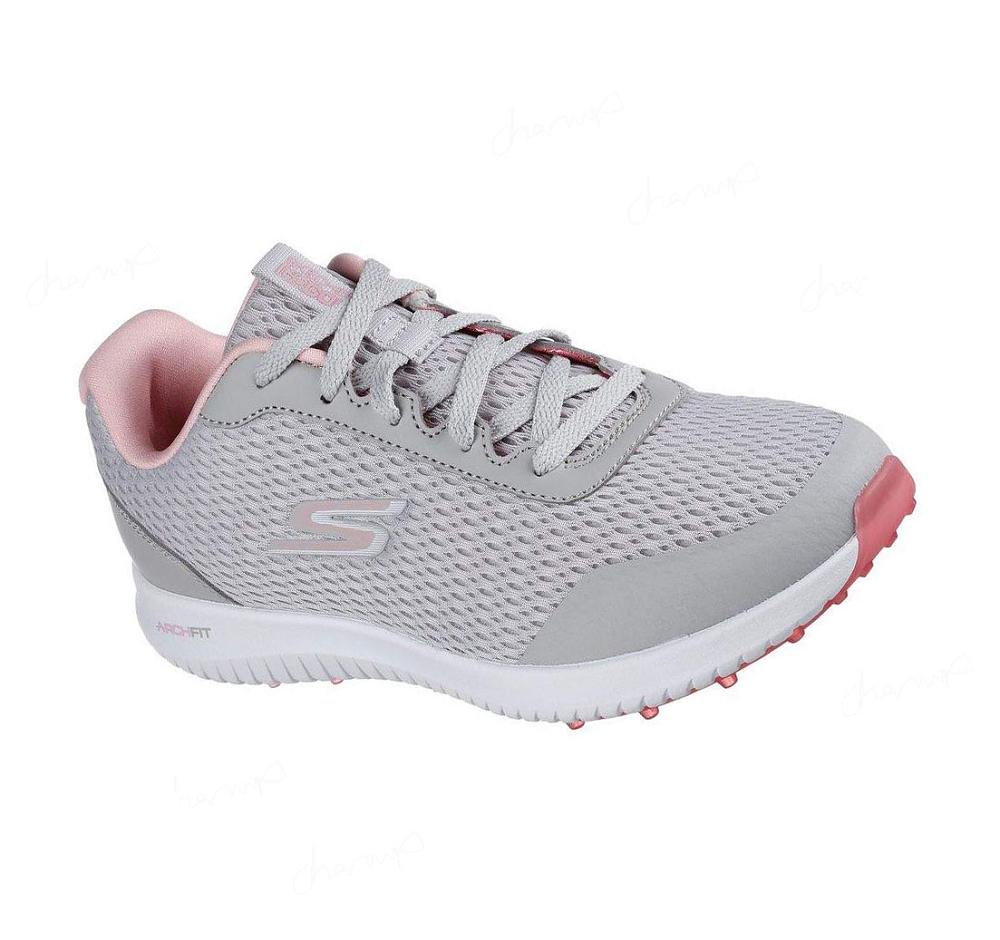 Zapatos de Golf Skechers GO GOLF Max Fairway 3 Mujer Gris Rosas | 3501D_AR