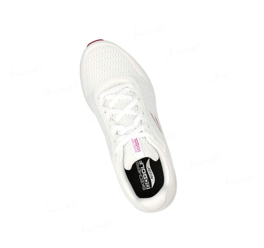 Zapatos de Golf Skechers GO GOLF Max Fairway 3 Mujer Blancas Rosas | 3A92L_AR