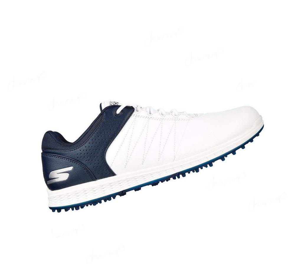 Zapatos de Golf Skechers GO GOLF Pivot Hombre Blancas Azul Marino | I2333_AR