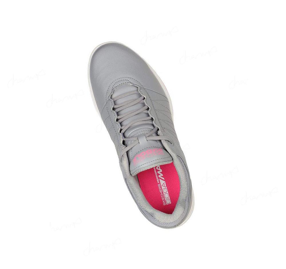 Zapatos de Golf Skechers GO GOLF Pivot Mujer Gris Rosas | 33550_AR