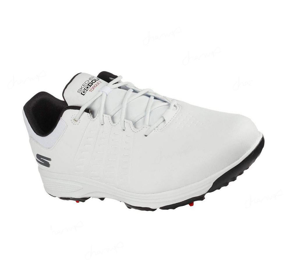 Zapatos de Golf Skechers GO GOLF Torque 2 Mujer Blancas Negras | 36538_AR