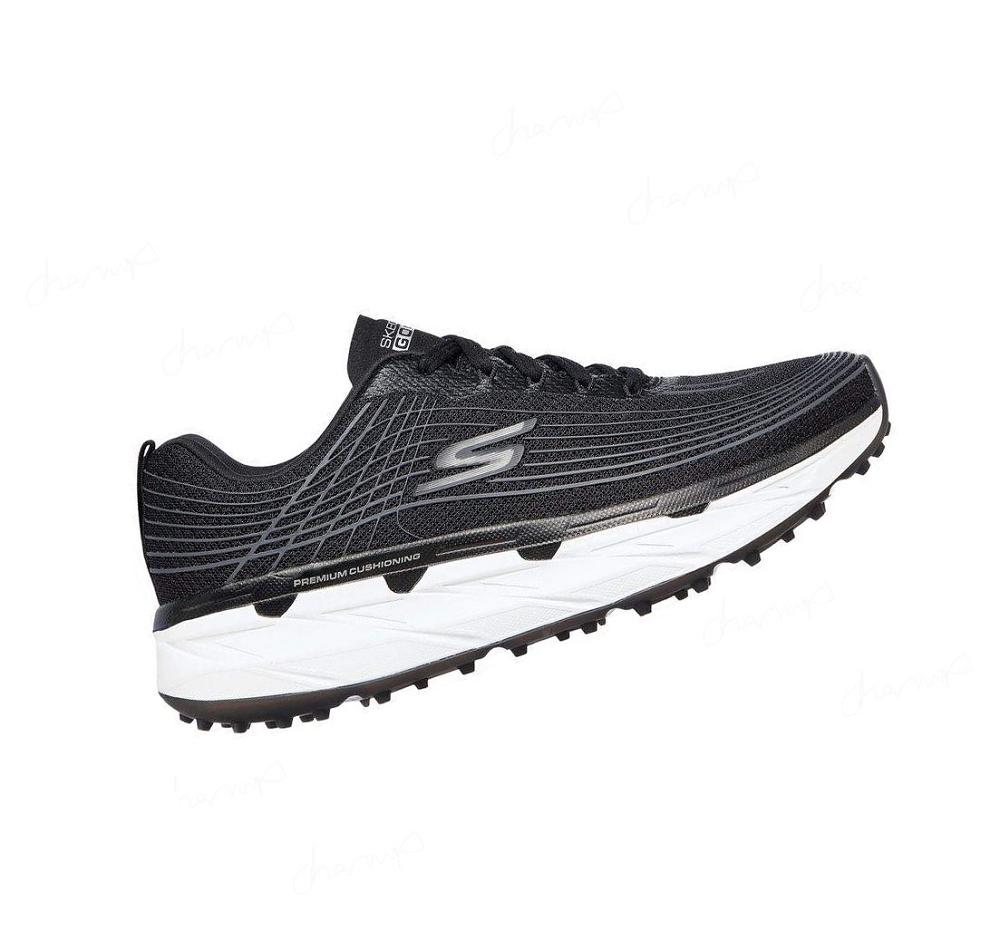 Zapatos de Golf Skechers Max Cushioning: GO GOLF Ultra Max Mujer Negras Blancas | 3TT6L_AR