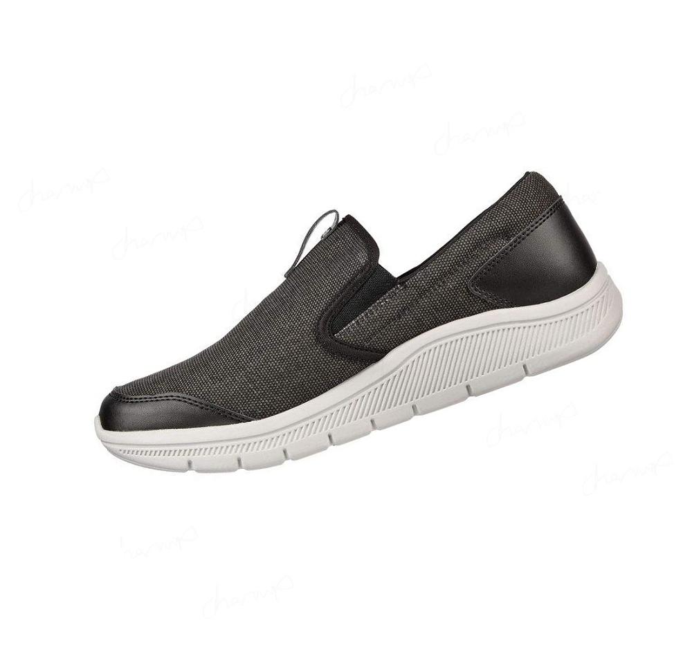 Zapatos de Golf Skechers Relaxed Fit: GO GOLF Arch Fit Walk Mujer Negras Gris | 3803A_AR