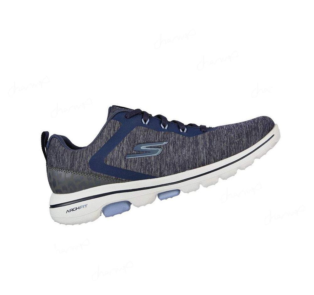 Zapatos de Golf Skechers Relaxed Fit: GO GOLF WALK 5 Mujer Azul Marino Azules | 3851P_AR