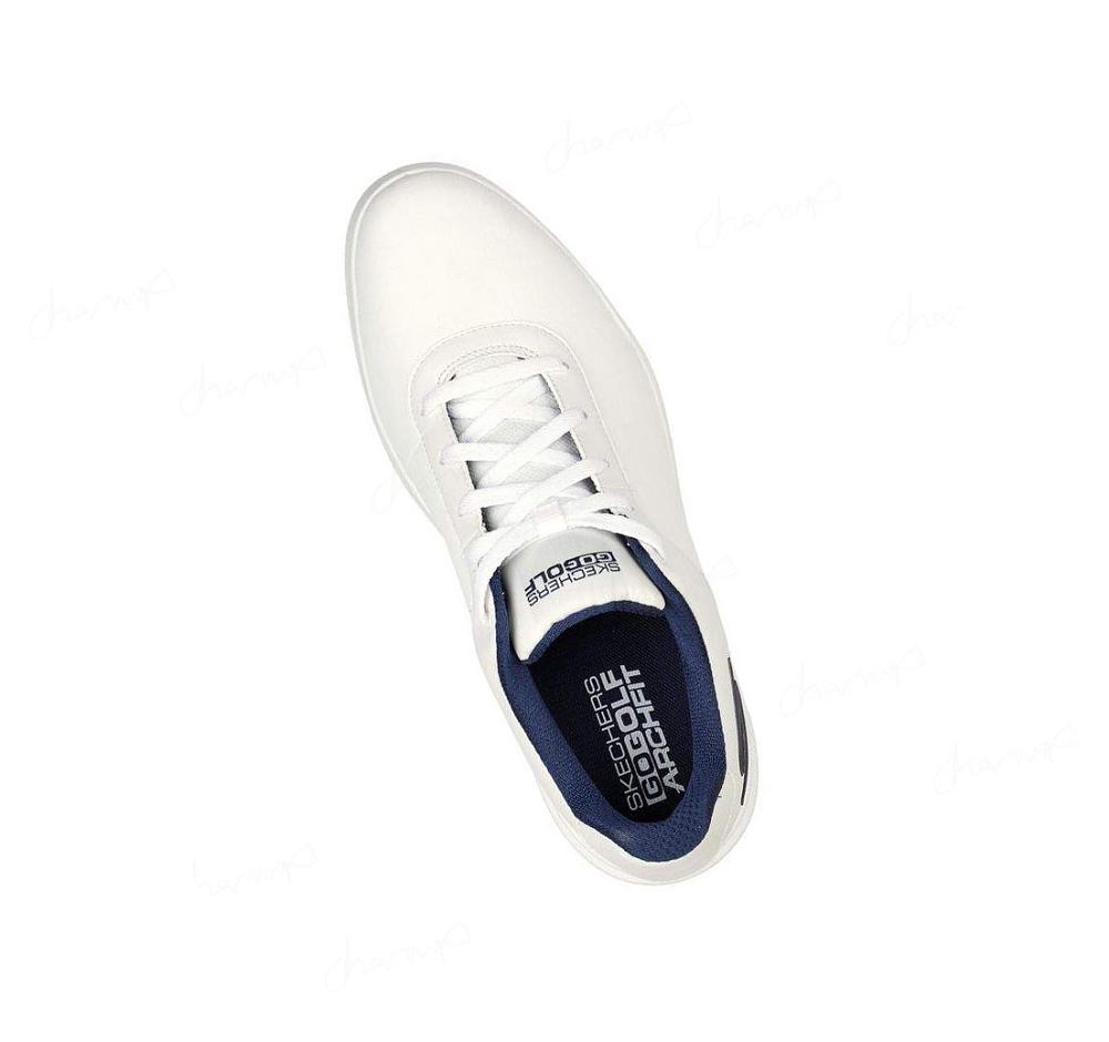 Zapatos de Golf Skechers Relaxed Fit: GO GOLF Drive 5 Mujer Blancas Azul Marino | 386TE_AR