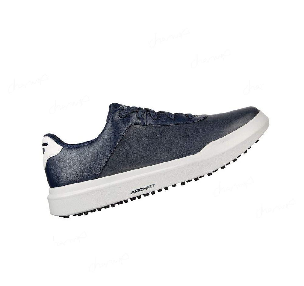 Zapatos de Golf Skechers Relaxed Fit: GO GOLF Drive 5 LX Mujer Azul Marino Gris | 3880L_AR