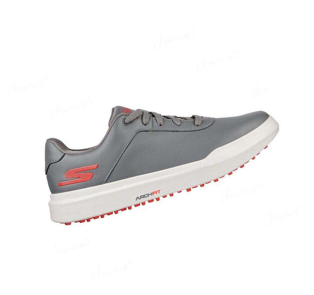 Zapatos de Golf Skechers Relaxed Fit: GO GOLF Drive 5 Mujer Gris Rojas | 38T6K_AR