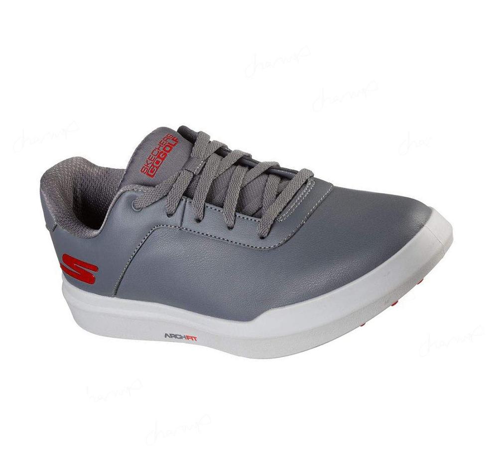 Zapatos de Golf Skechers Relaxed Fit: GO GOLF Drive 5 Mujer Gris Rojas | 38T6K_AR